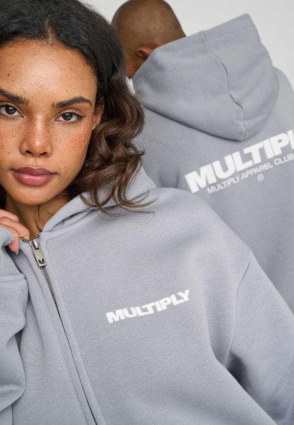 Multiply Spparel Oversize Zip Hoodie MULTIPLY Ultimate Grey Riesige Rabatte
