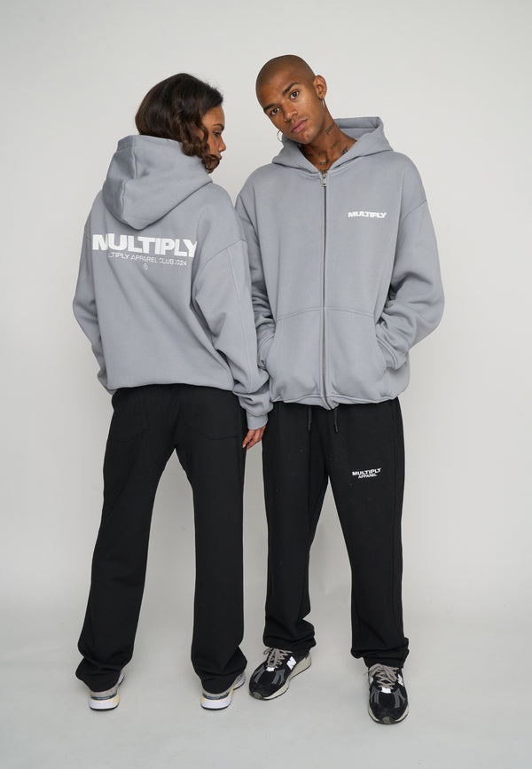 Multiply Spparel Oversize Zip Hoodie MULTIPLY Ultimate Grey Riesige Rabatte