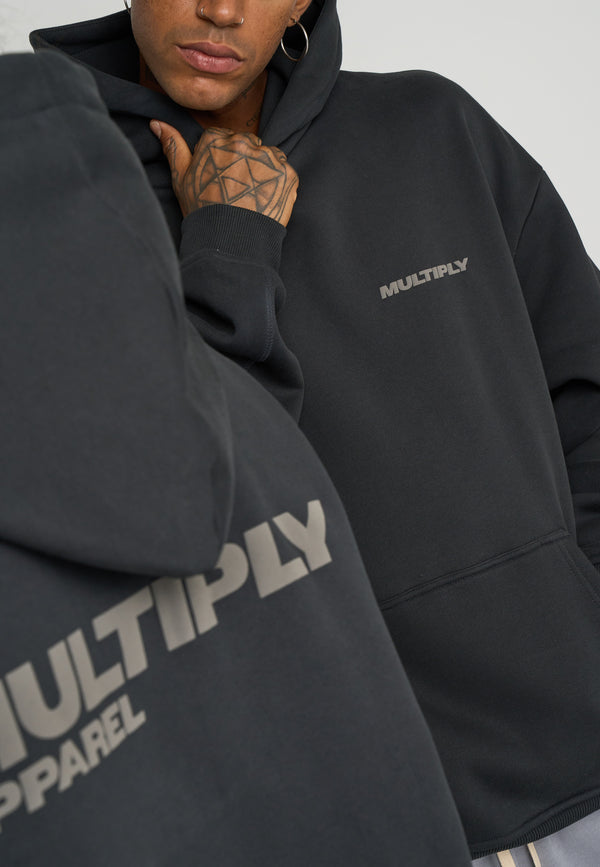 Multiply Spparel Oversize Hoodie BASIQUE Black Soda Kostenloser Versand international
