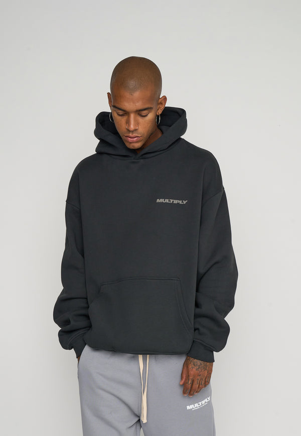 Multiply Spparel Oversize Hoodie BASIQUE Black Soda Kostenloser Versand international