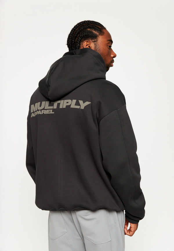 Multiply Spparel Oversize Zip Hoodie BASIQUE Black Soda Begrenzt auf 3 Tage