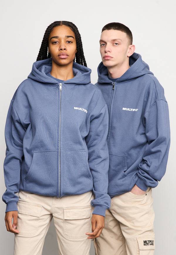 Multiply Spparel Oversize Zip Hoodie MULTIPLY Coastal Fjord zollfrei