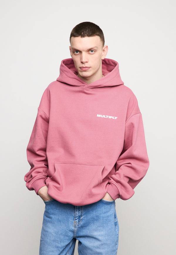 Multiply Spparel Oversize Hoodie MULTIPLY Rose Wine 50% Rabatt für begrenzte Zeit