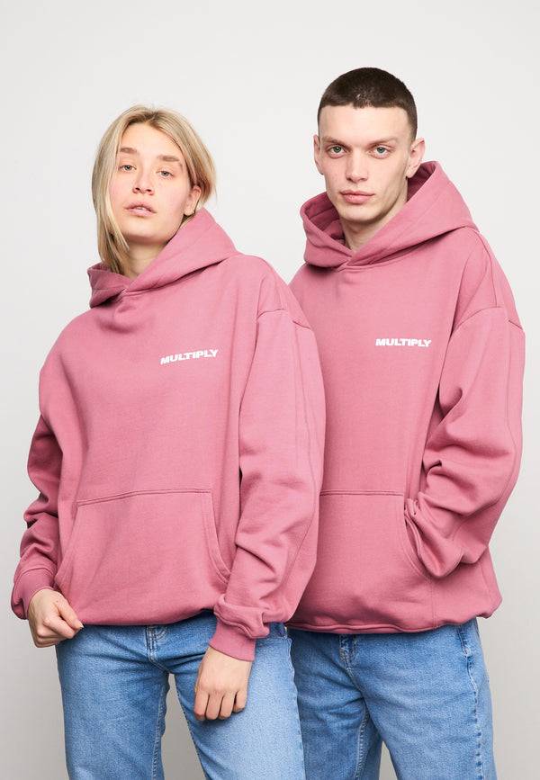 Multiply Spparel Oversize Hoodie MULTIPLY Rose Wine 50% Rabatt für begrenzte Zeit