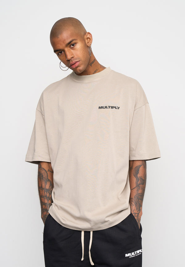 Multiply Spparel Oversize T-Shirt MULTIPLY Vintage Khaki Rabatte dieses Monats
