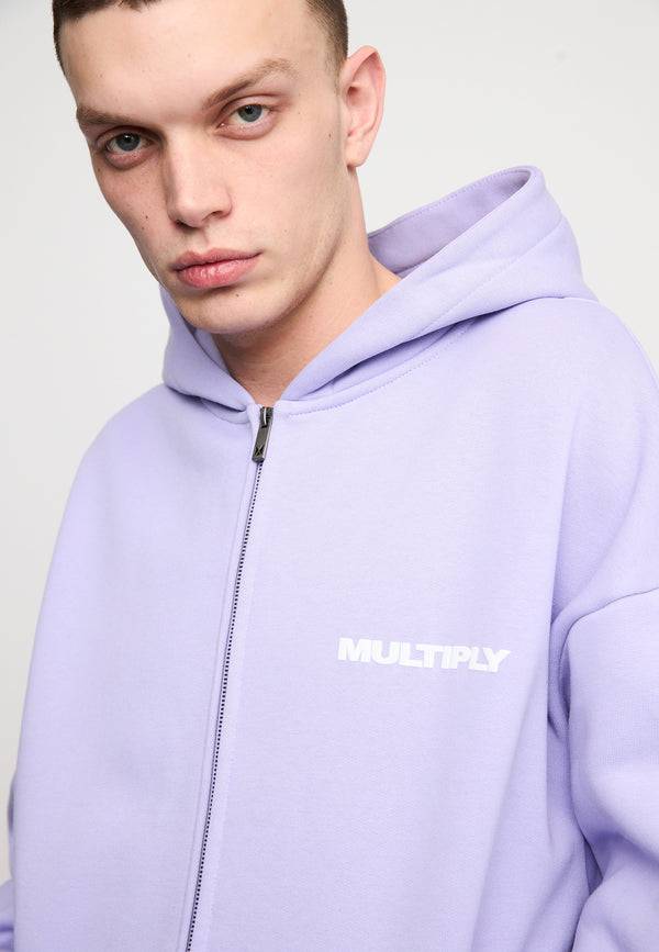 Multiply Spparel Oversize Zip Hoodie MULTIPLY Lavender 2025