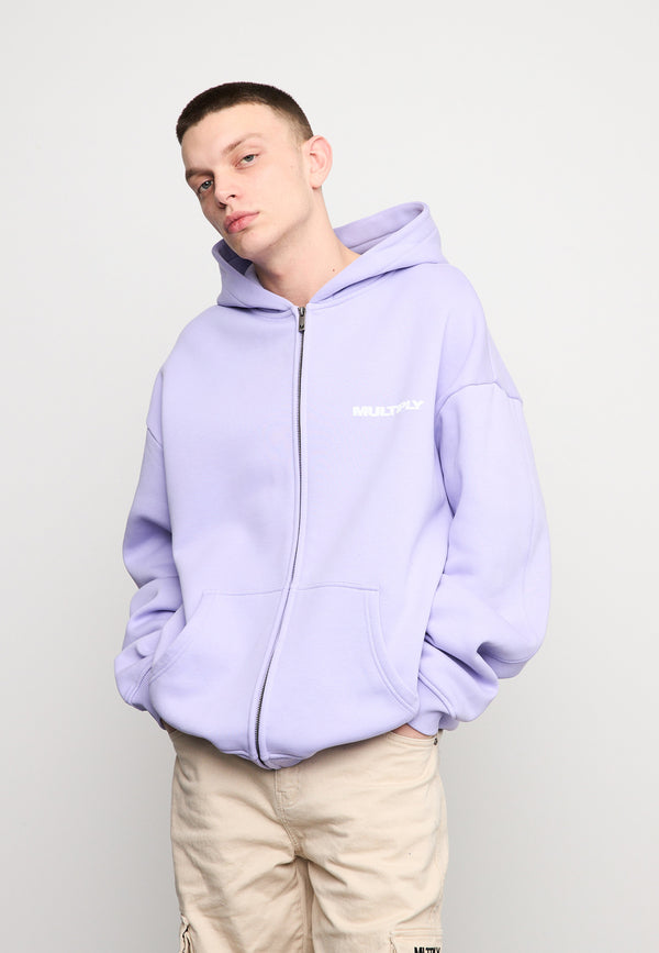 Multiply Spparel Oversize Zip Hoodie MULTIPLY Lavender 2025