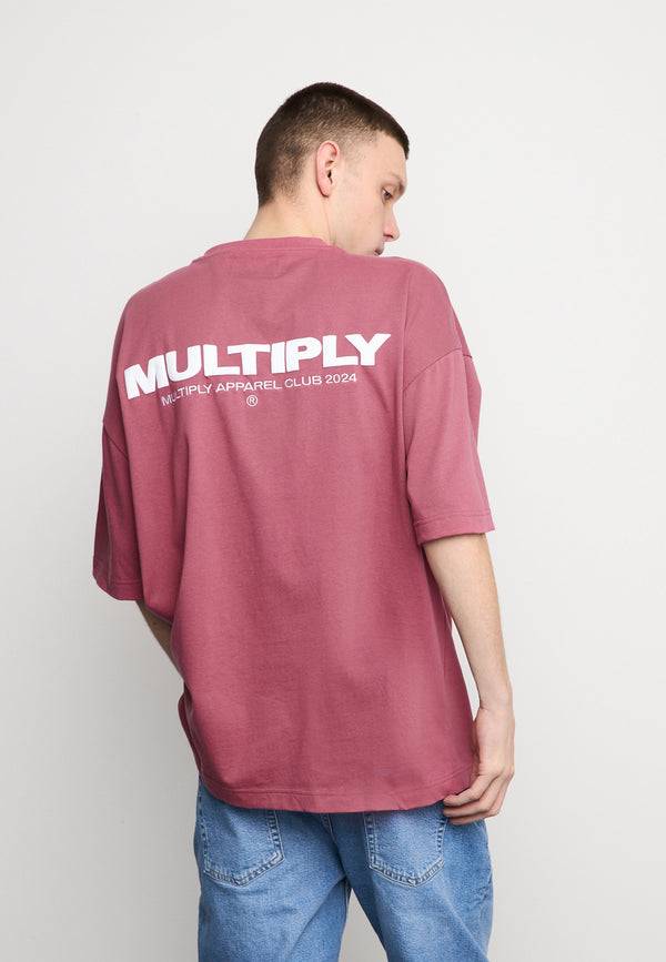 Multiply Spparel Oversize T-Shirt MULTIPLY Rose Wine Online