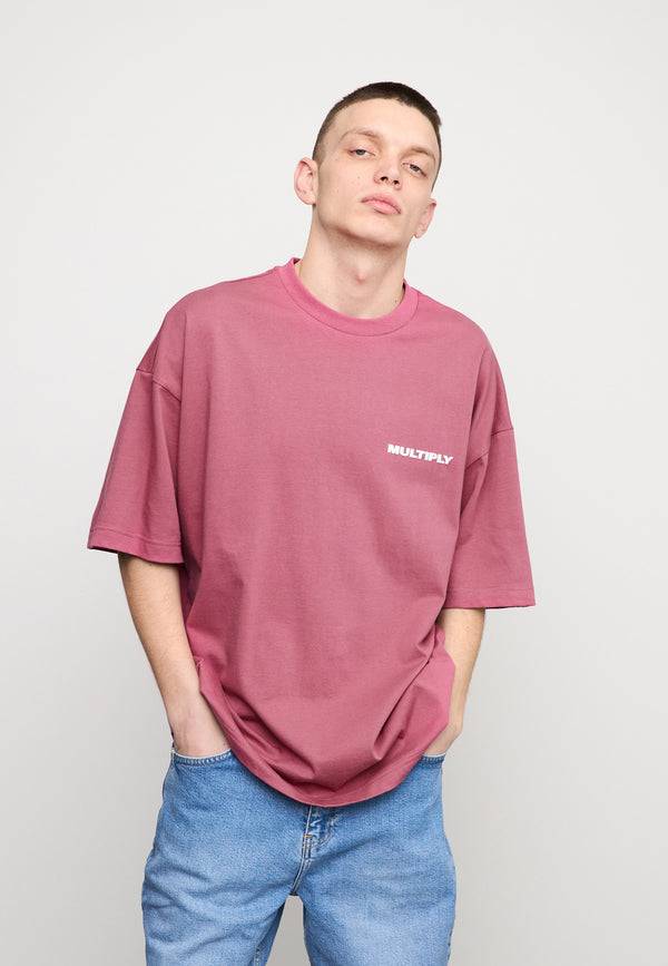 Multiply Spparel Oversize T-Shirt MULTIPLY Rose Wine Online