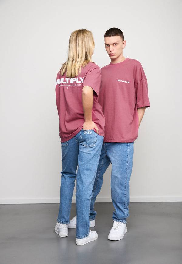 Multiply Spparel Oversize T-Shirt MULTIPLY Rose Wine Online