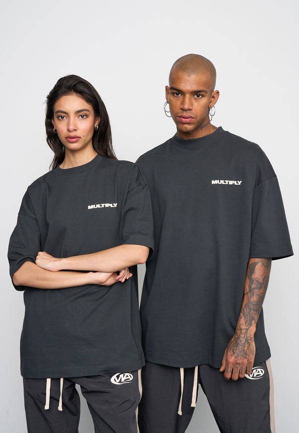Multiply Spparel Oversize T-Shirt MULTIPLY Black Soda Washed Outlet