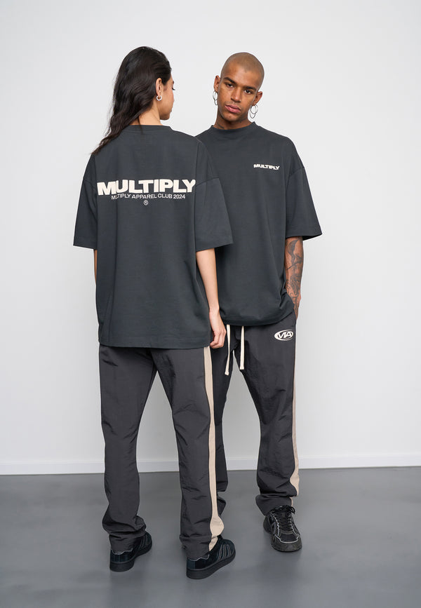 Multiply Spparel Oversize T-Shirt MULTIPLY Black Soda Washed Outlet