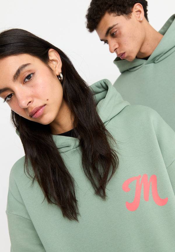 Multiply Spparel Oversize Hoodie M FLORAL Liiy Pad Soda Washed Hotsell