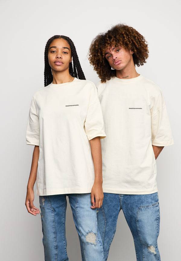 Multiply Spparel Oversize T-Shirt CHEATER Egret Meist gekauft