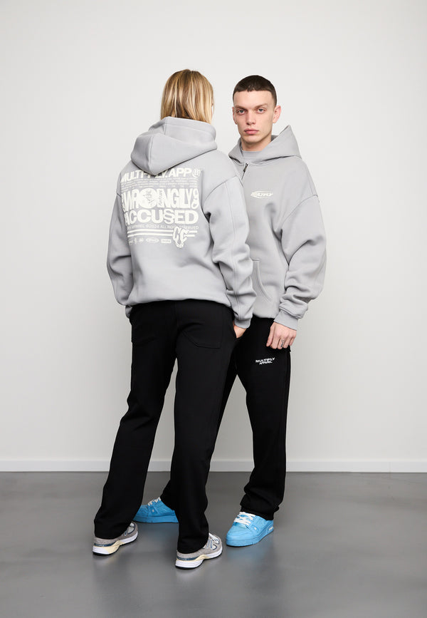 Multiply Spparel Oversize Zip Hoodie LAW Ultimate Grey Kostenloser Versand