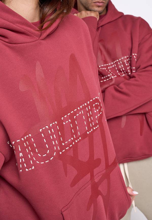 Multiply Spparel Oversize Hoodie BASE Ruby Wine Flash Sale