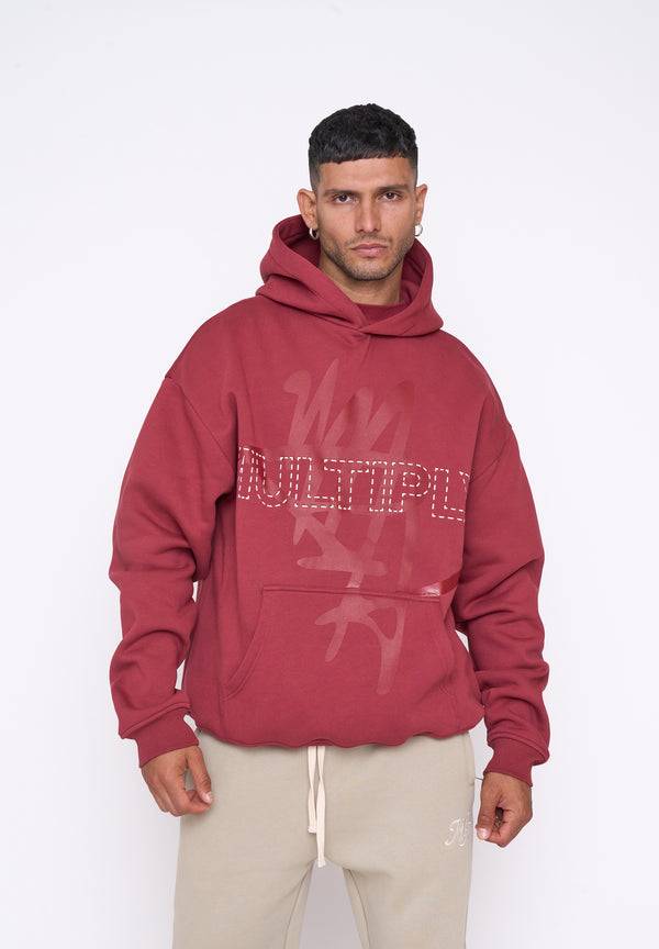 Multiply Spparel Oversize Hoodie BASE Ruby Wine Flash Sale