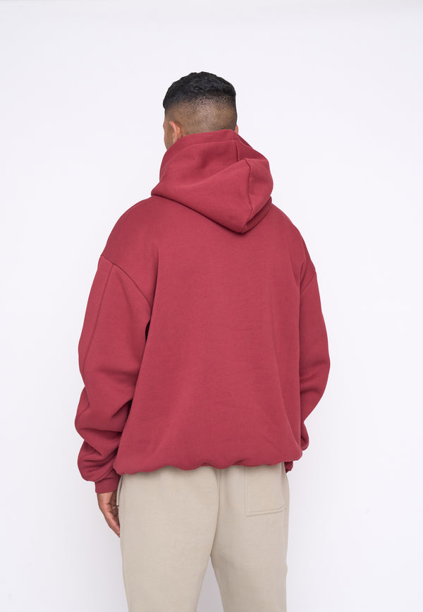 Multiply Spparel Oversize Hoodie BASE Ruby Wine Flash Sale