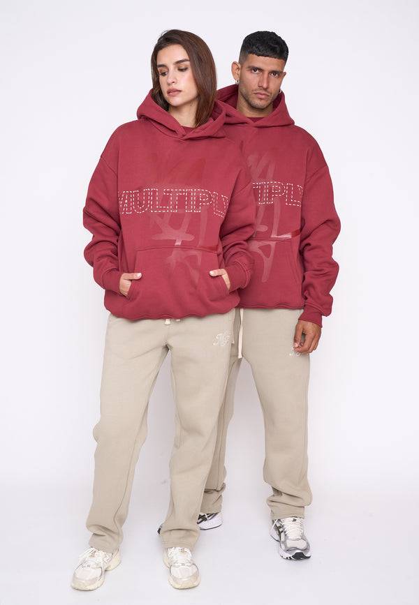 Multiply Spparel Oversize Hoodie BASE Ruby Wine Flash Sale