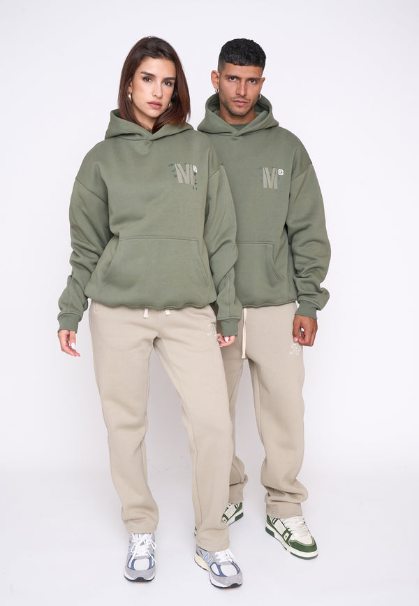 Multiply Spparel Oversize Hoodie DRILL Four Leaf Clover Preisnachlass