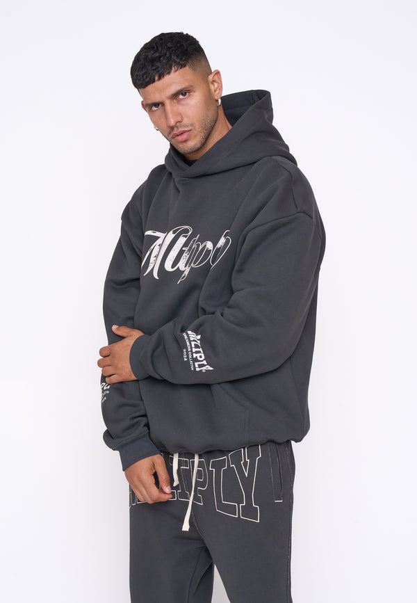 Multiply Spparel Oversize Hoodie STORIES Black Soda Valentinstagsangebot