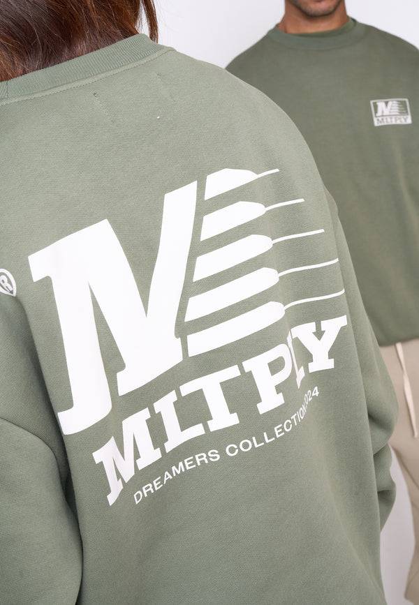 Multiply Spparel Oversize Sweatshirt PATROL Four Leaf Clover Neueste Mode