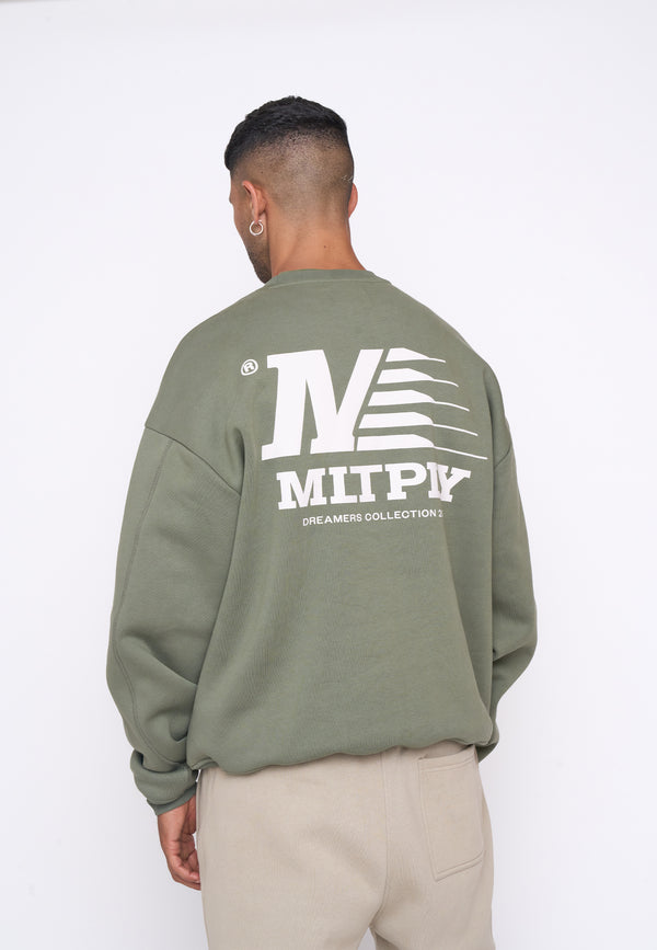 Multiply Spparel Oversize Sweatshirt PATROL Four Leaf Clover Neueste Mode