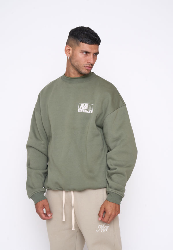 Multiply Spparel Oversize Sweatshirt PATROL Four Leaf Clover Neueste Mode