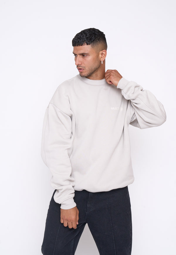 Multiply Spparel Oversize Sweatshirt SESSION Dove Online Outlet