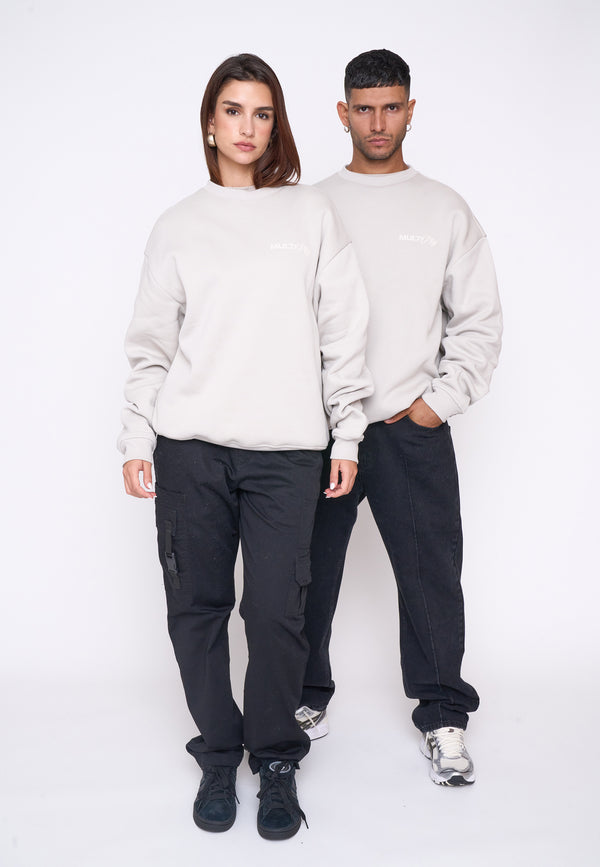 Multiply Spparel Oversize Sweatshirt SESSION Dove Online Outlet