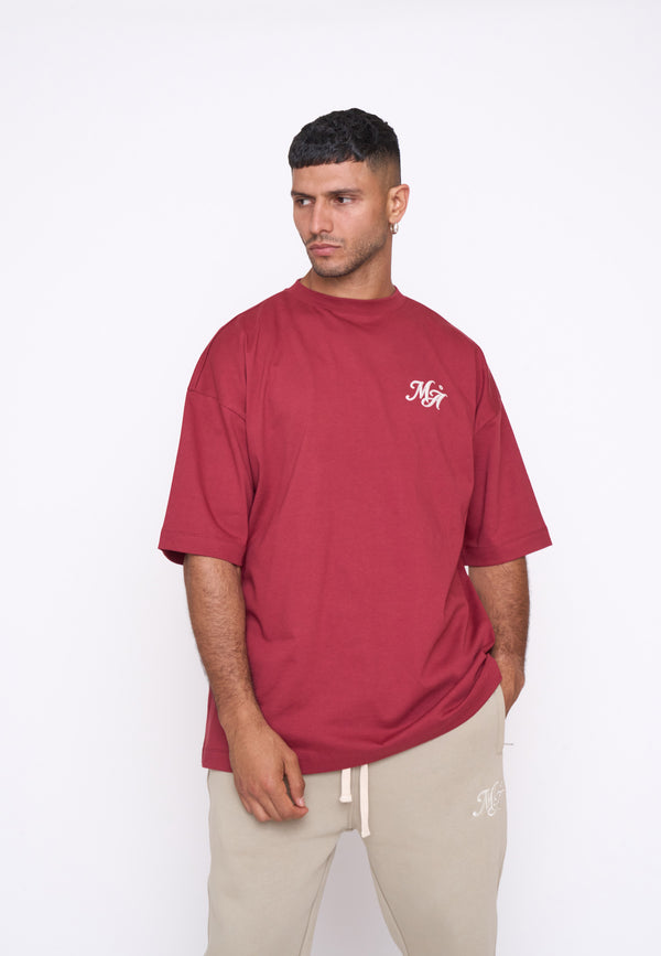 Multiply Spparel Oversize T-Shirt COMPETITION Ruby Wine Zeitlich begrenztes Angebot