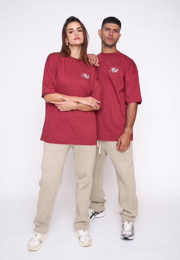 Multiply Spparel Oversize T-Shirt COMPETITION Ruby Wine Zeitlich begrenztes Angebot