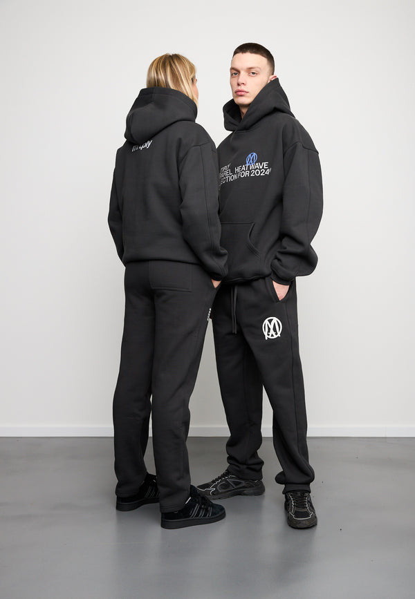 Multiply Spparel Oversize Hoodie APPAREL HEAT Black Soda Washed Große Rabatte