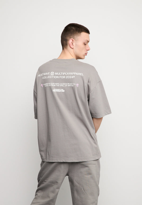 Multiply Spparel Oversize T-Shirt SUMMER HEAT Moon Mist Bestseller