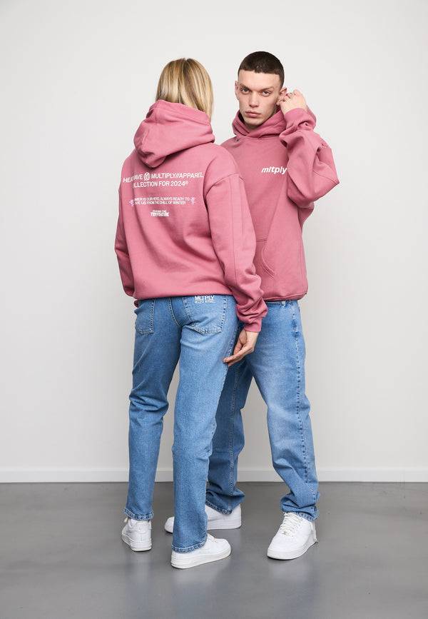 Multiply Spparel Oversize Hoodie SUMMER HEAT Rose Wine Saisonale Angebote