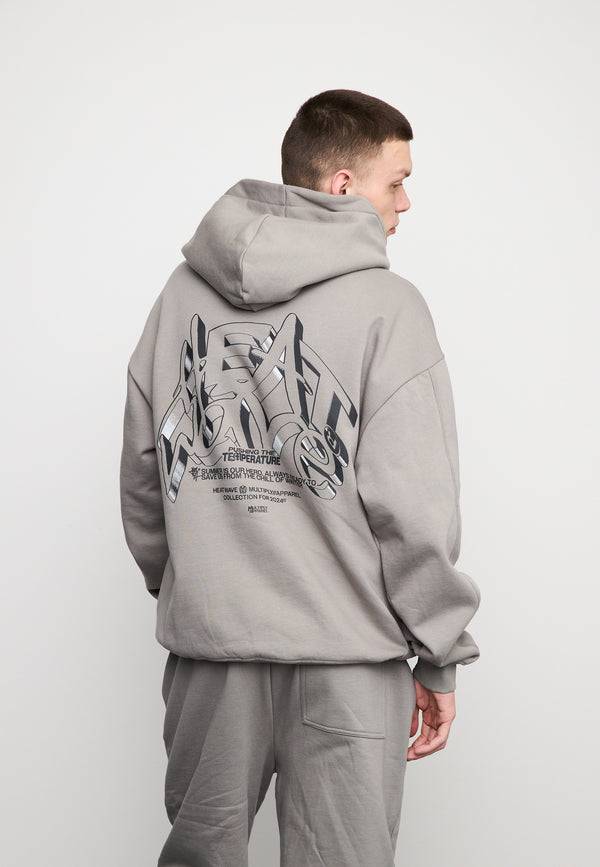Multiply Spparel Oversize Hoodie TEMPERATURE Moon Mist Kauf eins, bekomm eins gratis