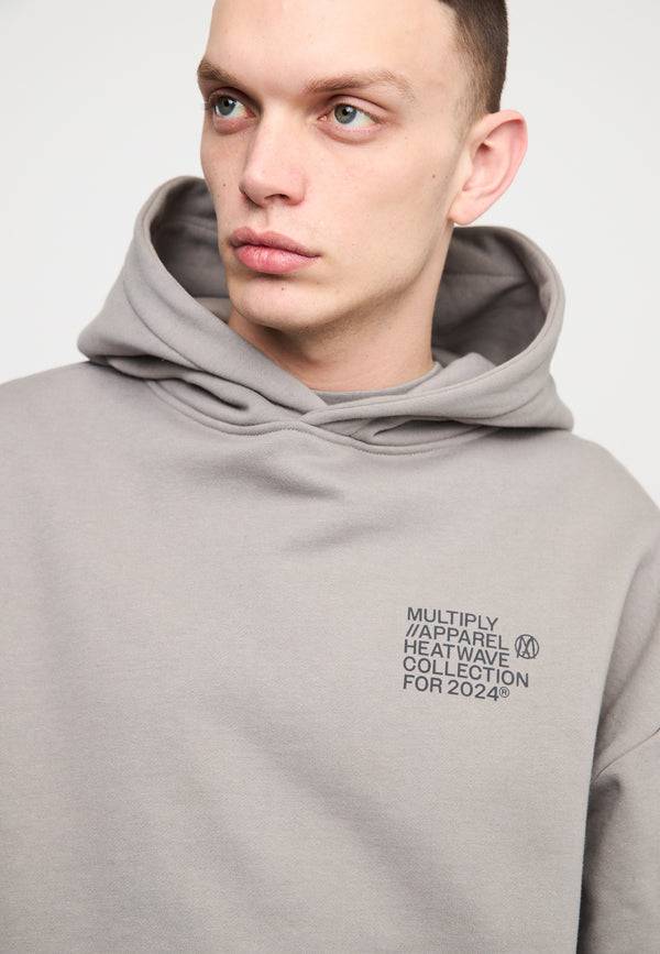 Multiply Spparel Oversize Hoodie TEMPERATURE Moon Mist Kauf eins, bekomm eins gratis