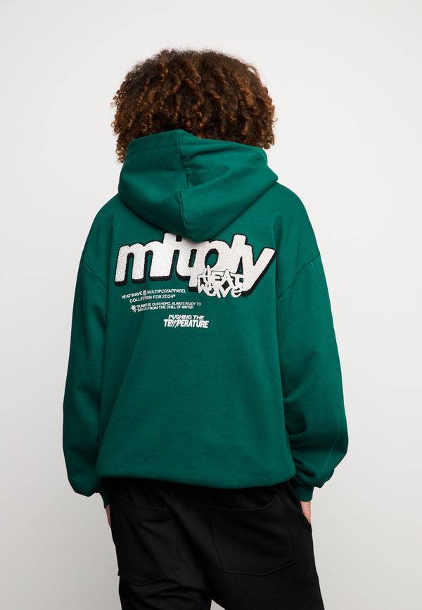 Multiply Spparel Oversize Zip Hoodie HEAT Botanical Garden Riesige Ersparnisse