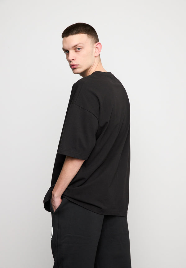 Multiply Spparel Oversize T-Shirt HEAT INDEX Black Soda Washed VIP-Rabatte