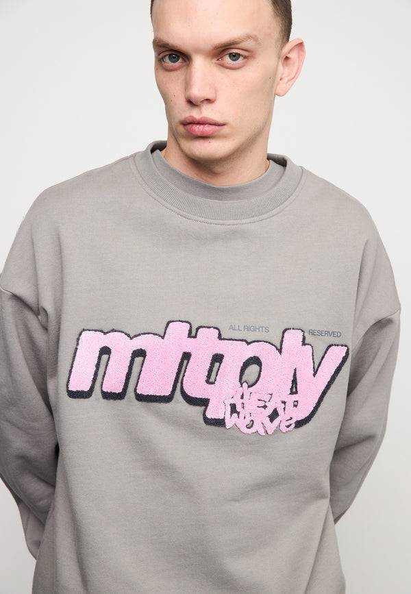 Multiply Spparel Oversize Sweatshirt CLIMATE Moon Mist Tiefpreis