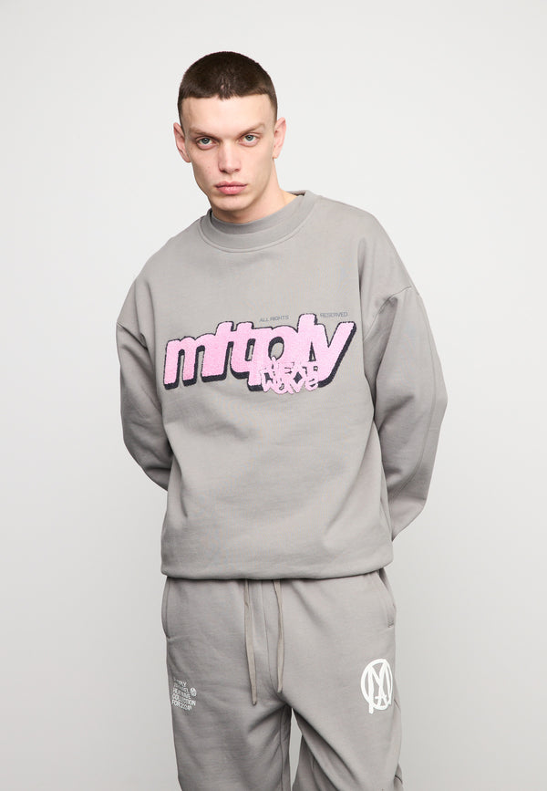 Multiply Spparel Oversize Sweatshirt CLIMATE Moon Mist Tiefpreis
