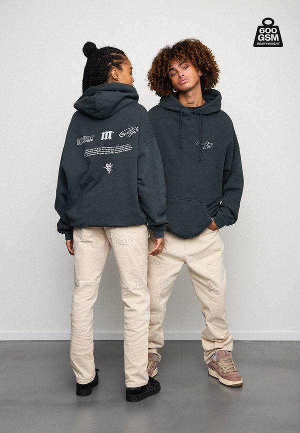 Multiply Spparel Oversize Hoodie WEIGHTY Black Soda Letzter Tag
