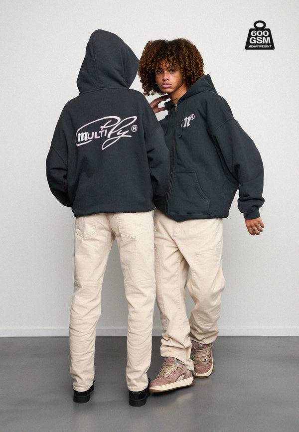 Multiply Spparel Oversize Zip Hoodie MASSIVE Black Soda Bis zu 50% Rabatt