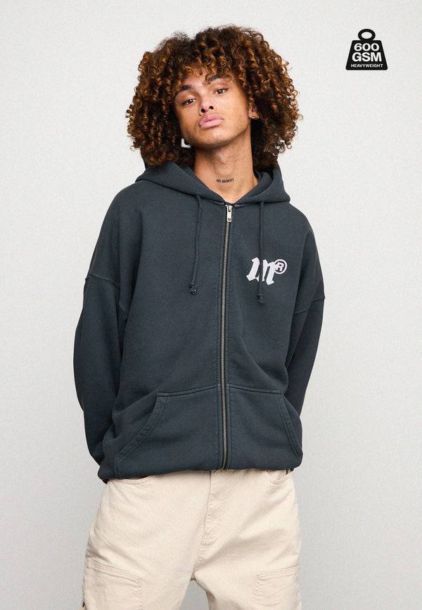 Multiply Spparel Oversize Zip Hoodie MASSIVE Black Soda Bis zu 50% Rabatt