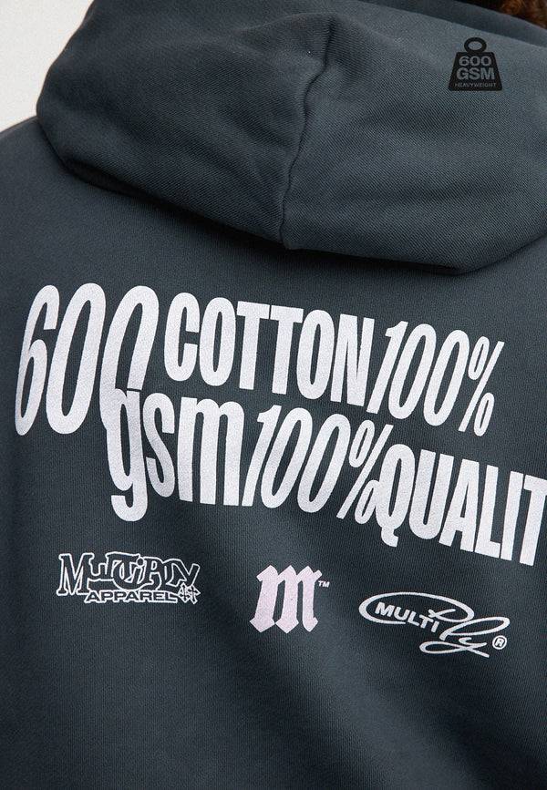 Multiply Spparel Oversize Hoodie HEAVY Black Soda Bis zu 60% Rabatt