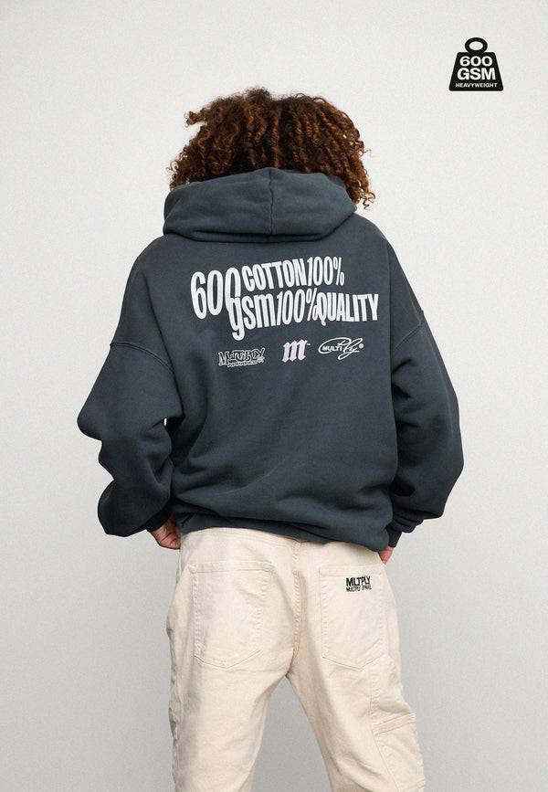 Multiply Spparel Oversize Hoodie HEAVY Black Soda Bis zu 60% Rabatt