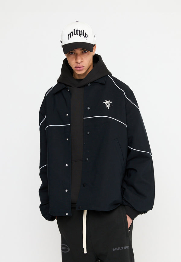 Multiply Spparel Blouson OVERHEATING Black Vierteljährliche Förderung