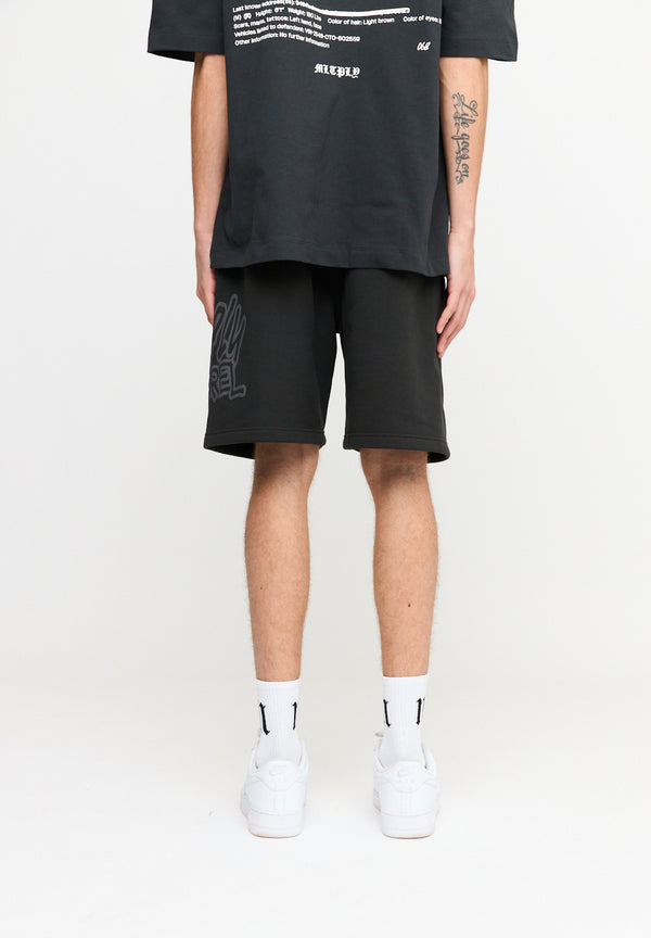 Multiply Spparel Shorts ANXIETY Black Soda Washed 50% Rabatt für begrenzte Zeit