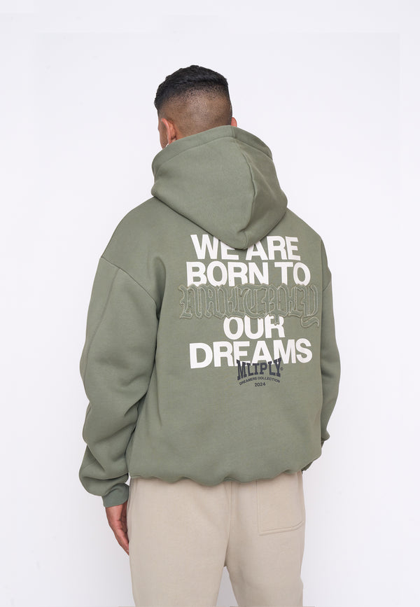 Multiply Spparel Oversize Zip Hoodie DEFENSE Four Leaf Clover Hotsell