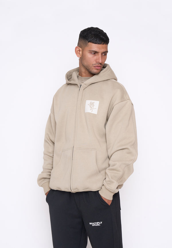 Multiply Spparel Oversize Zip Hoodie COACH Seneca Rock Schlussverkauf